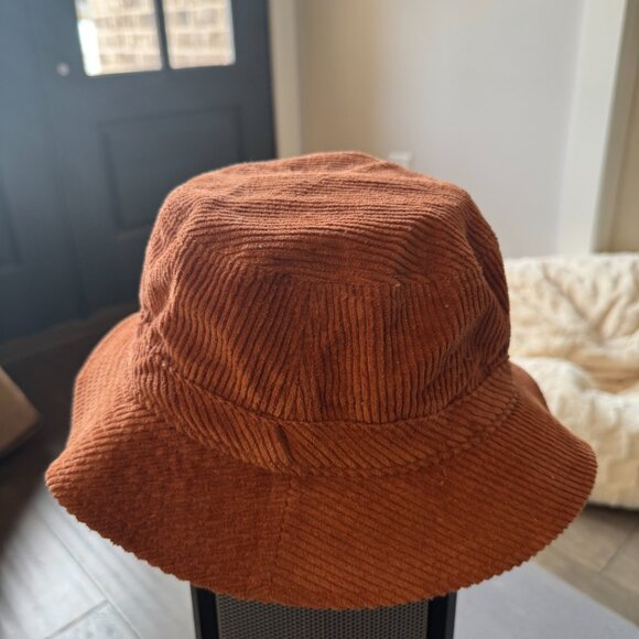 Brixton Oath Corduroy Packable Bucket Hat Red Burnt Orange Medium Round Top main image 6